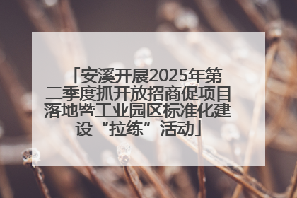 安溪开展2025年第二季度抓开放招商促项目落地暨工业园区标准化建设“拉练”活动