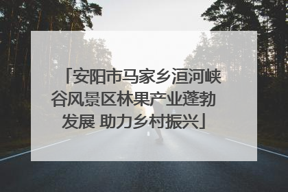 安阳市马家乡洹河峡谷风景区林果产业蓬勃发展 助力乡村振兴