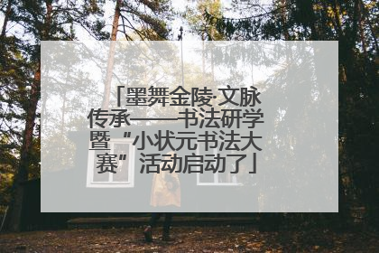 墨舞金陵·文脉传承——书法研学暨“小状元书法大赛”活动启动了