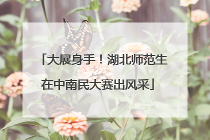 大展身手！湖北师范生在中南民大赛出风采