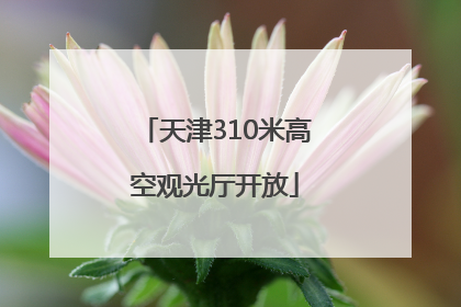 天津310米高空观光厅开放