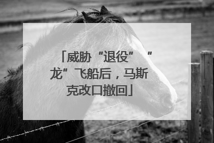 威胁“退役”“龙”飞船后，马斯克改口撤回