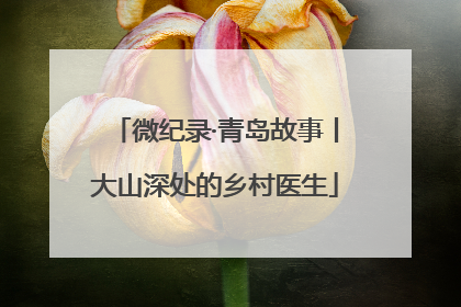 微纪录·青岛故事丨大山深处的乡村医生