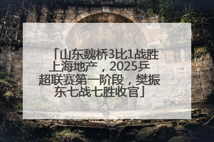 山东魏桥3比1战胜上海地产，2025乒超联赛第一阶段，樊振东七战七胜收官