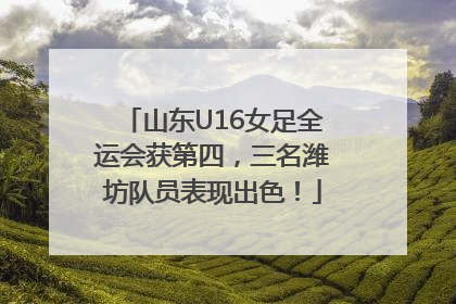 山东U16女足全运会获第四，三名潍坊队员表现出色！