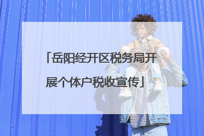 岳阳经开区税务局开展个体户税收宣传