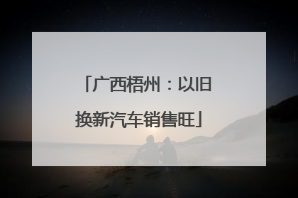 广西梧州：以旧换新汽车销售旺