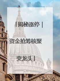 揭秘涨停｜资金抢筹核聚变龙头