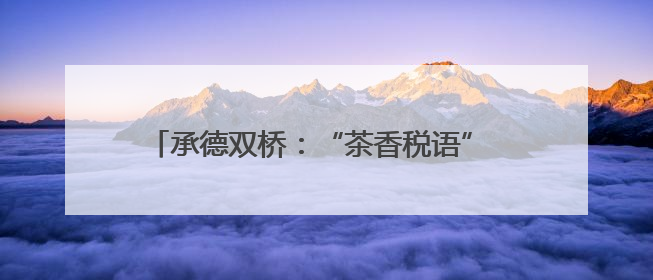 承德双桥：“茶香税语” 创新税收普法宣传新模式