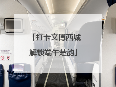 打卡文博西城 解锁端午楚韵