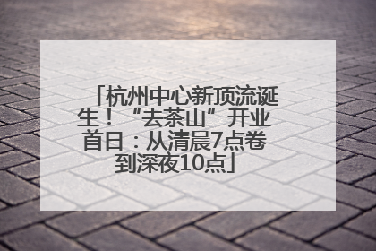 杭州中心新顶流诞生！“去茶山”开业首日：从清晨7点卷到深夜10点