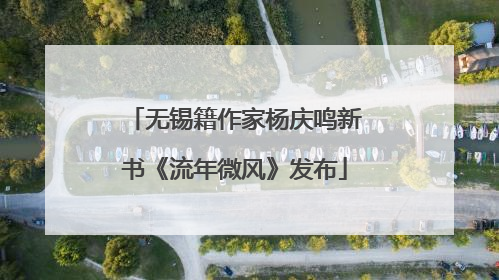无锡籍作家杨庆鸣新书《流年微风》发布