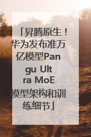昇腾原生！华为发布准万亿模型Pangu Ultra MoE模型架构和训练细节