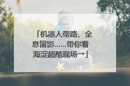 机器人带路、全息留影……带你看海淀超酷现场→