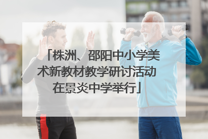 株洲、邵阳中小学美术新教材教学研讨活动在景炎中学举行