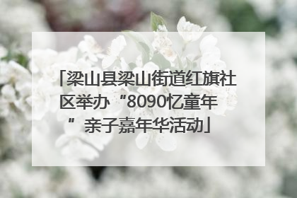 梁山县梁山街道红旗社区举办“8090忆童年”亲子嘉年华活动