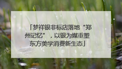 梦祥银非标店落地“郑州记忆”，以银为媒重塑东方美学消费新生态