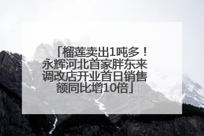 榴莲卖出1吨多！永辉河北首家胖东来调改店开业首日销售额同比增10倍
