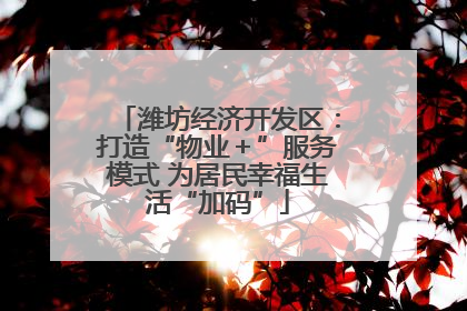 潍坊经济开发区：打造“物业＋”服务模式 为居民幸福生活“加码”