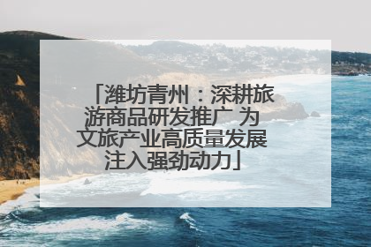 潍坊青州：深耕旅游商品研发推广 为文旅产业高质量发展注入强劲动力