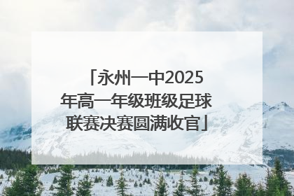 永州一中2025年高一年级班级足球联赛决赛圆满收官
