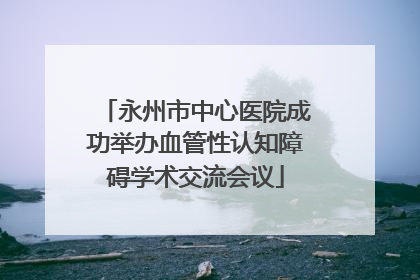 永州市中心医院成功举办血管性认知障碍学术交流会议