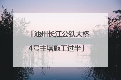 池州长江公铁大桥4号主塔施工过半