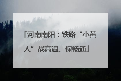 河南南阳：铁路“小黄人”战高温、保畅通