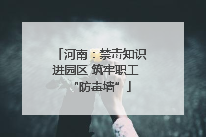 河南：禁毒知识进园区 筑牢职工“防毒墙”