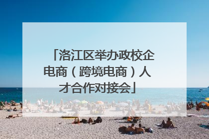 洛江区举办政校企电商（跨境电商）人才合作对接会
