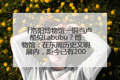 洛阳博物馆一铜当卢酷似Labubu？博物馆：在东周历史文明展内，距今已有2000多年历史