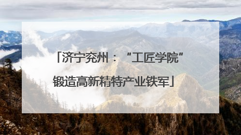 济宁兖州：“工匠学院”锻造高新精特产业铁军