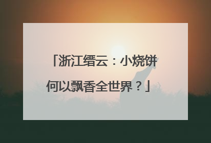 浙江缙云：小烧饼何以飘香全世界？