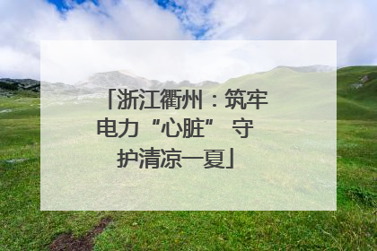 浙江衢州：筑牢电力“心脏” 守护清凉一夏