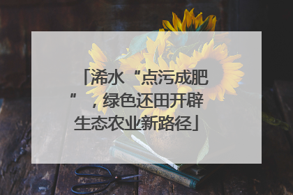 浠水“点污成肥”，绿色还田开辟生态农业新路径