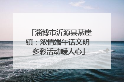 淄博市沂源县燕崖镇：浓情端午话文明 多彩活动暖人心