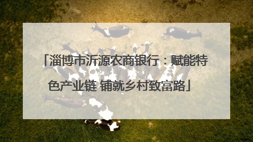 淄博市沂源农商银行：赋能特色产业链 铺就乡村致富路