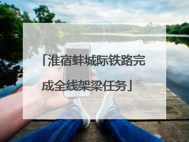 淮宿蚌城际铁路完成全线架梁任务