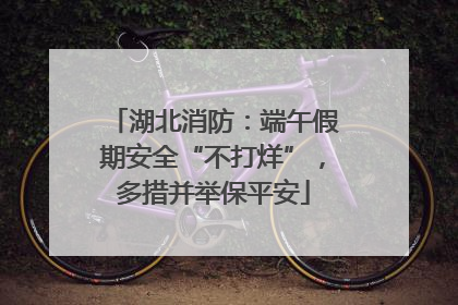 湖北消防：端午假期安全“不打烊”，多措并举保平安
