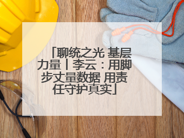 聊统之光 基层力量丨李云：用脚步丈量数据 用责任守护真实