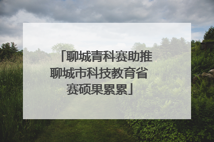 聊城青科赛助推聊城市科技教育省赛硕果累累