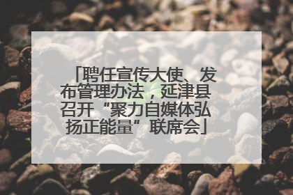 聘任宣传大使、发布管理办法，延津县召开“聚力自媒体弘扬正能量”联席会