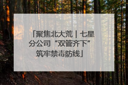 聚焦北大荒｜七星分公司“双管齐下”筑牢禁毒防线