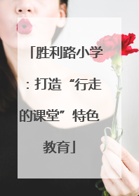 胜利路小学：打造“行走的课堂”特色教育