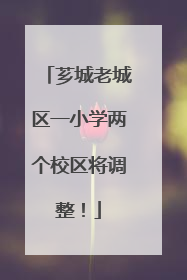 芗城老城区一小学两个校区将调整！