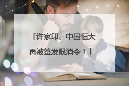 许家印、中国恒大再被签发限消令！