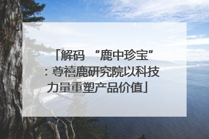解码 “鹿中珍宝”：尊禧鹿研究院以科技力量重塑产品价值