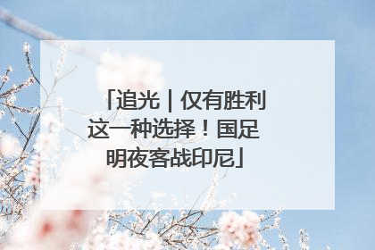 追光｜仅有胜利这一种选择！国足明夜客战印尼