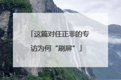 这篇对任正非的专访为何“刷屏”