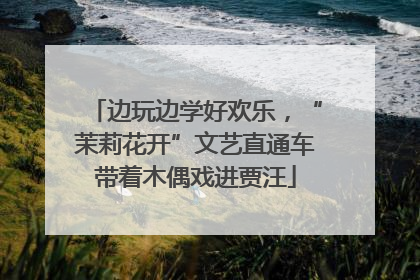 边玩边学好欢乐，“茉莉花开”文艺直通车带着木偶戏进贾汪